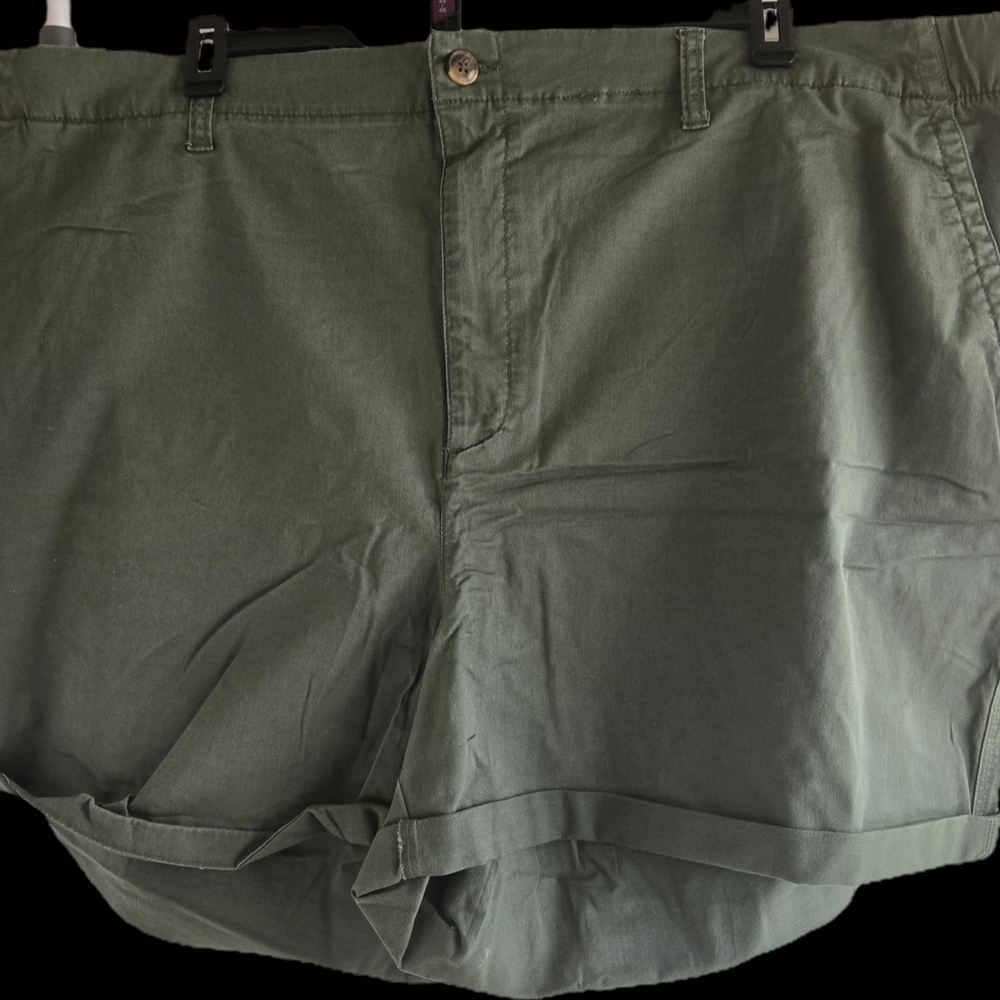 Old Navy Green Flat Front Shorts 4X NWT